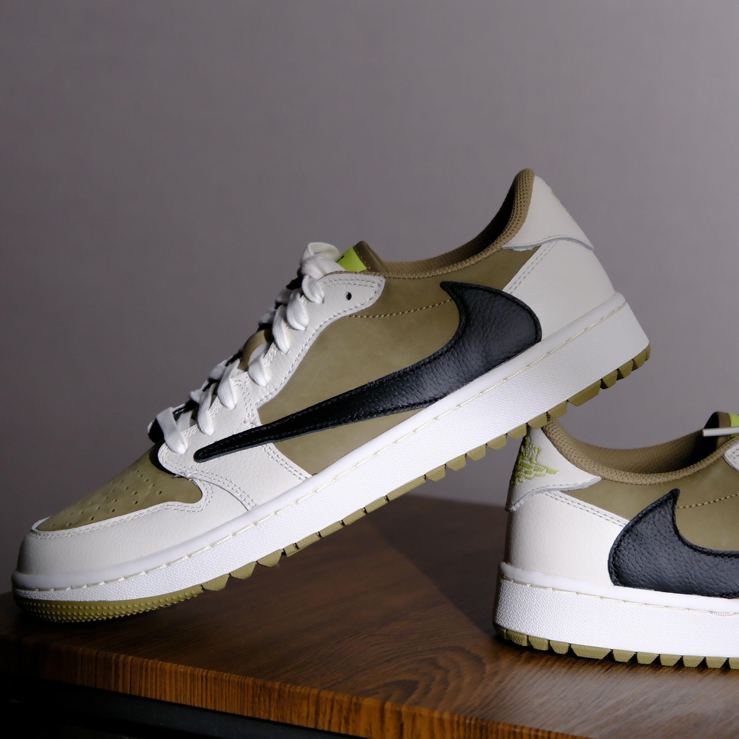 『代購商品』Travis Scott × Nike Air Jordan 1 Low Golf NRG Neutral Olive 球鞋 鞋子 FZ3124-200