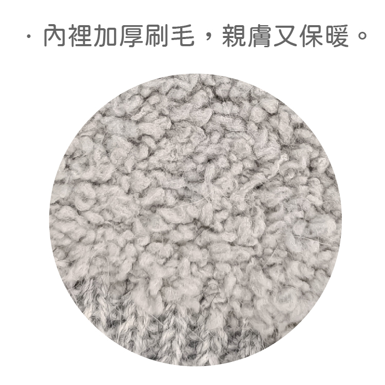 愛心亮鑽毛線帽-灰色