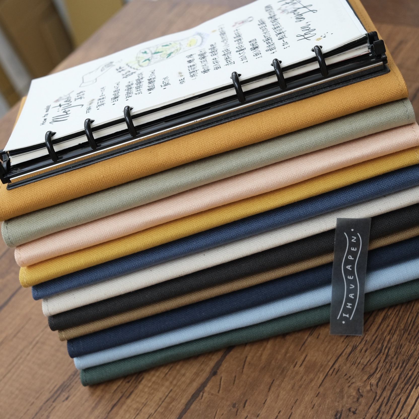 MD新書筆記本專用 日本倉敷帆布書衣 插扣版｜M Seed 台灣