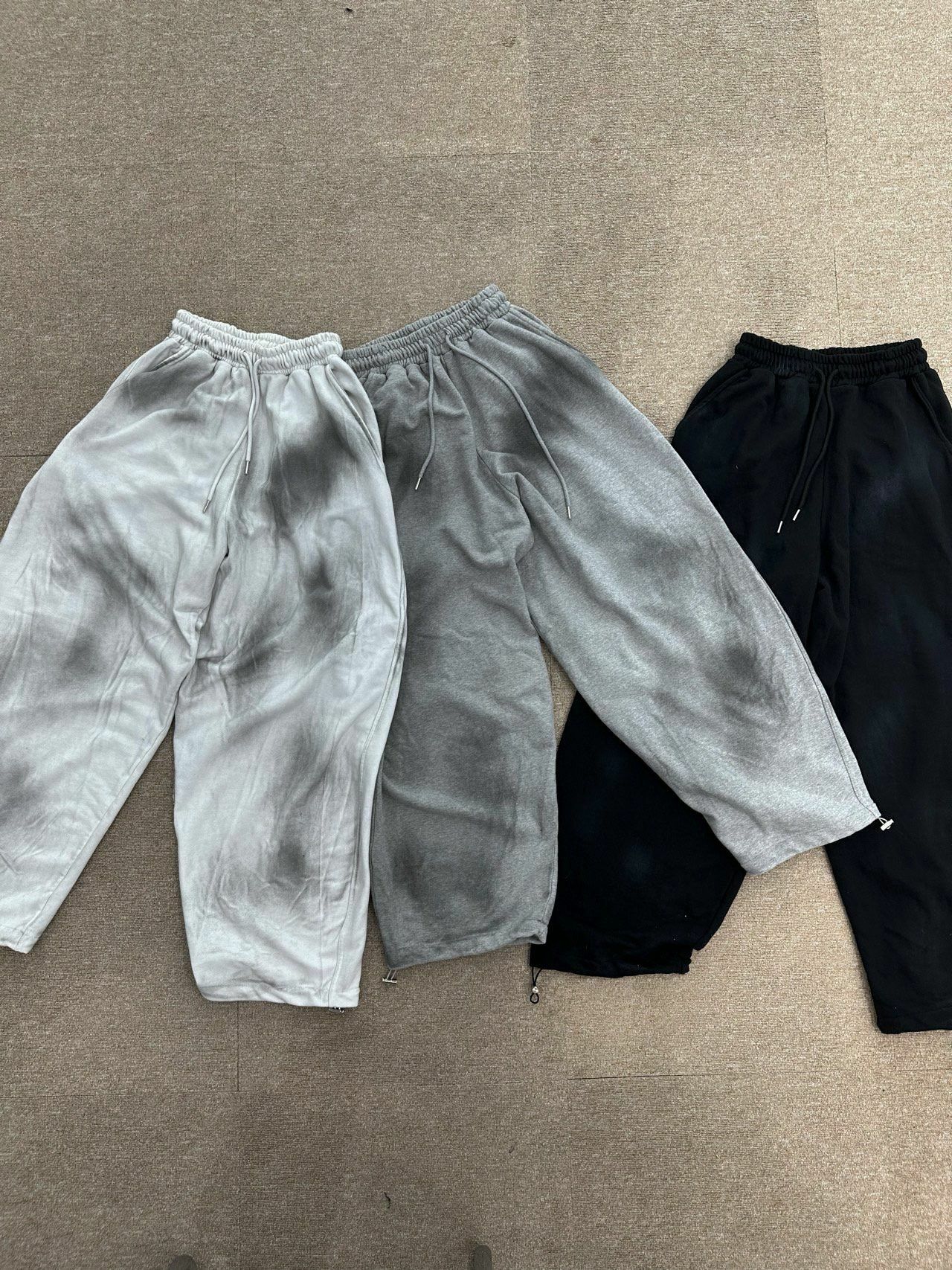 仿舊棉質束腳運動褲 P2635