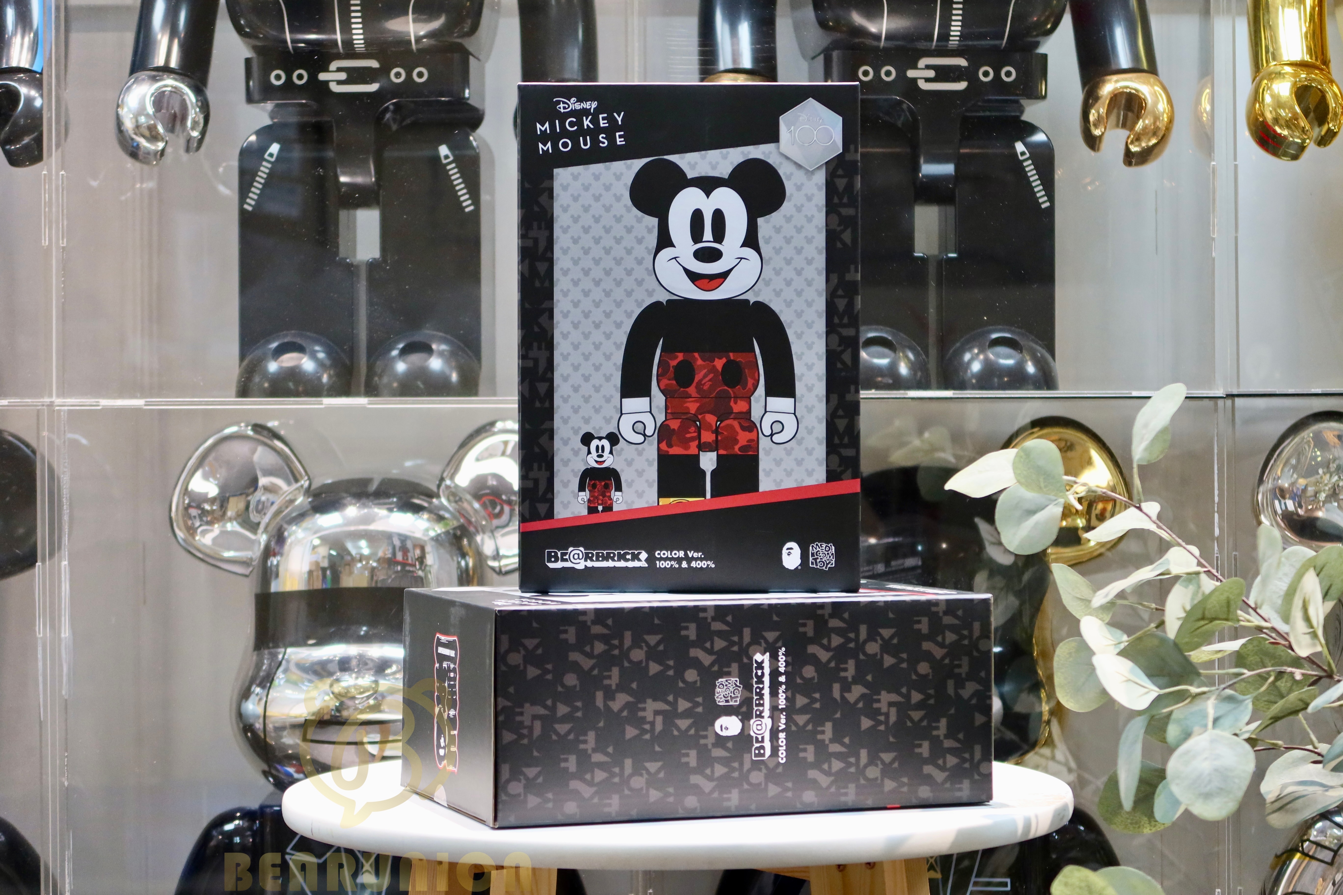 Bearbrick 400% 100% BAPE MICKEY MOUSE COLOR