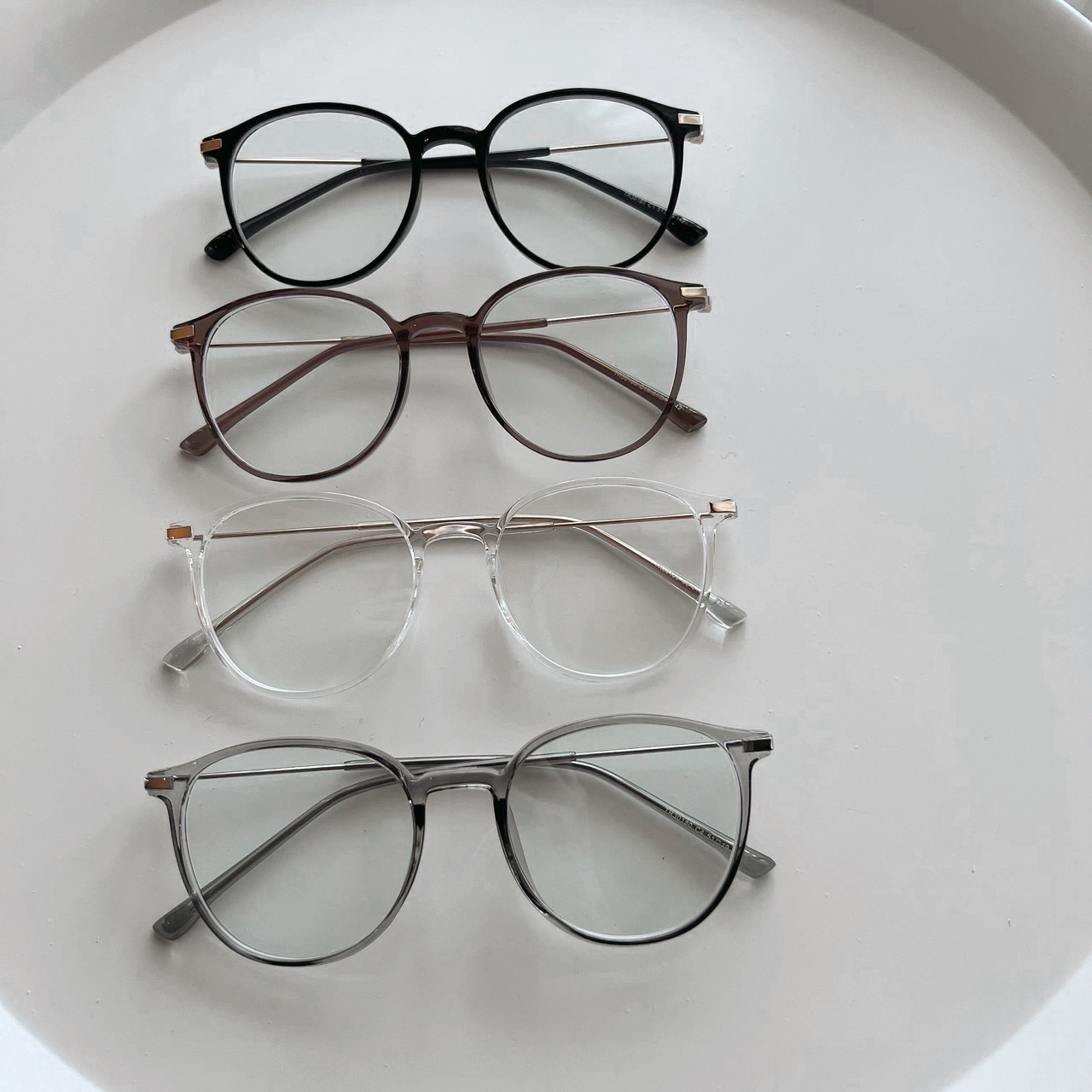 S030180金屬橢圓框眼鏡/四色