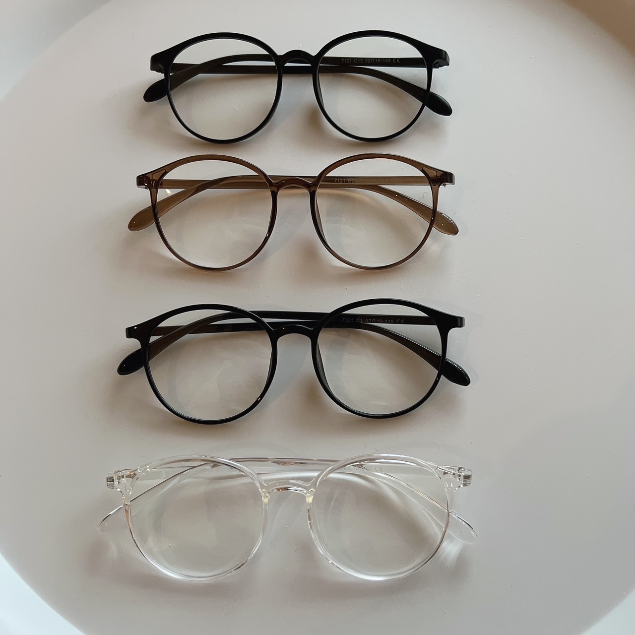 S07121橢圓膠框眼鏡/四色