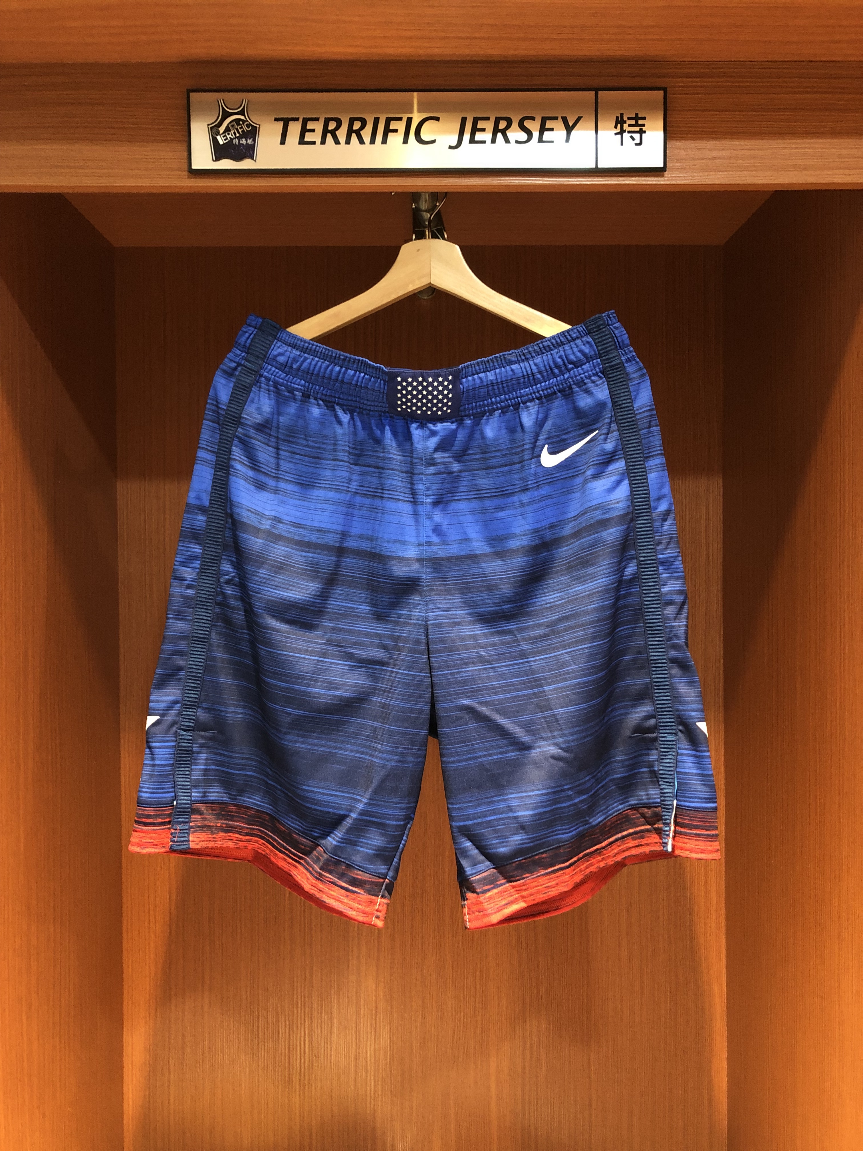 NBA球褲 USA 美國隊深藍球褲 USA Nike Authentic shorts 球員版 無口袋 全新