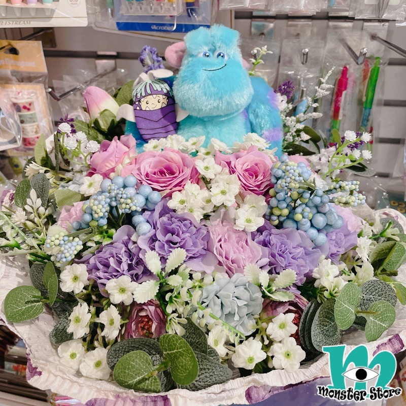 毛毛阿布公仔花束