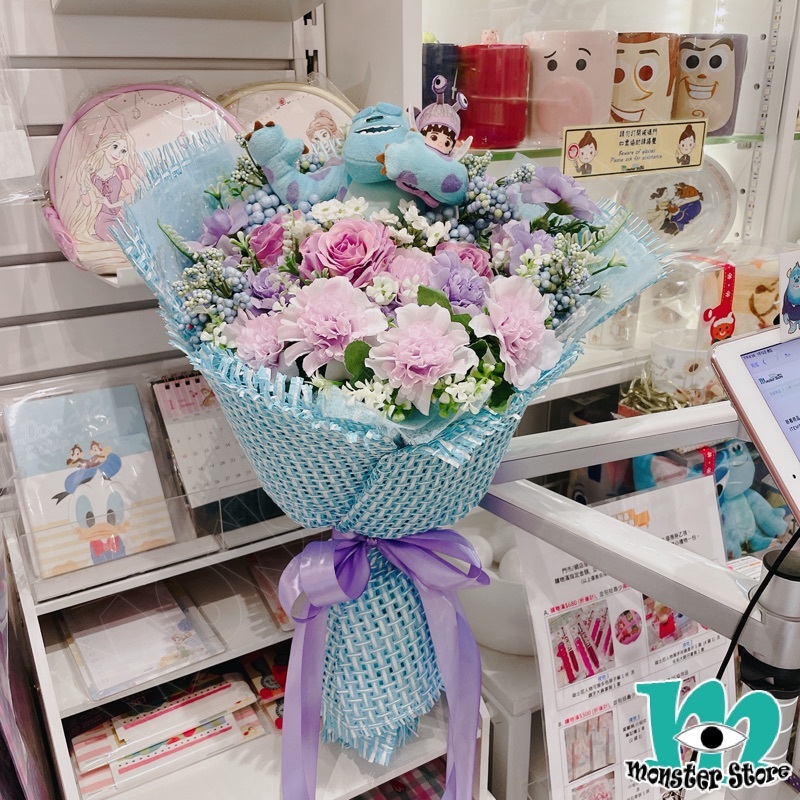 毛毛阿布公仔花束