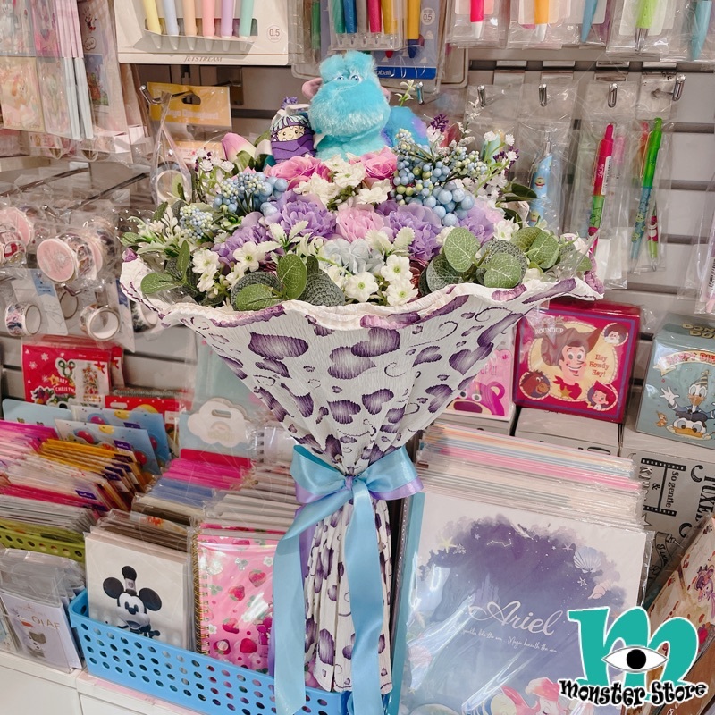 毛毛阿布公仔花束