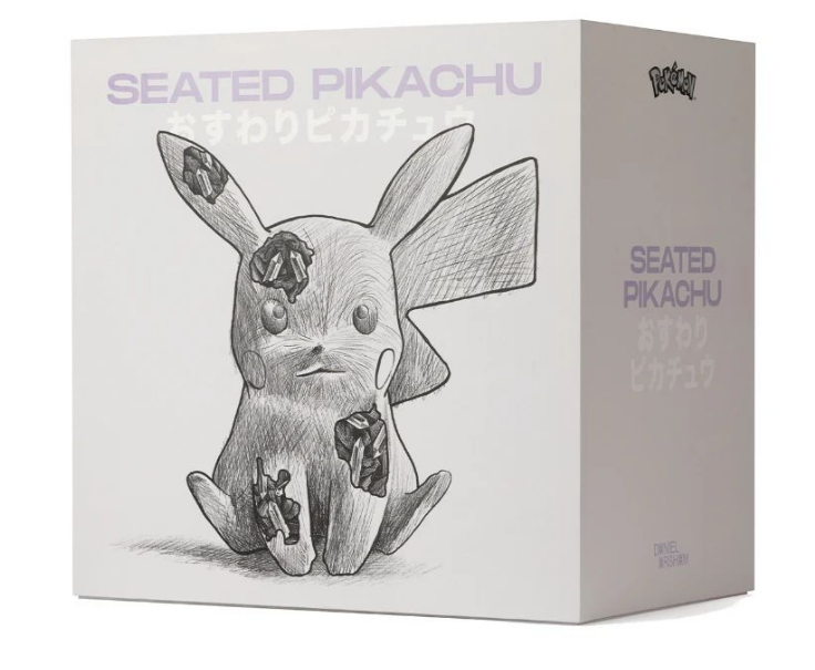 Daniel Arsham Pokemon Indigo Plateau Seated Pikachu 寶可夢 石英高原 比卡超 Limited Edition