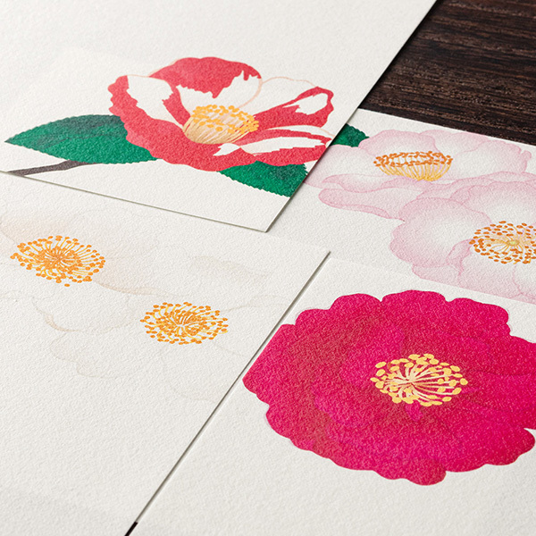 茶梅 越前和紙 16枚便箋 JAPANWORKS｜日本MIDORI