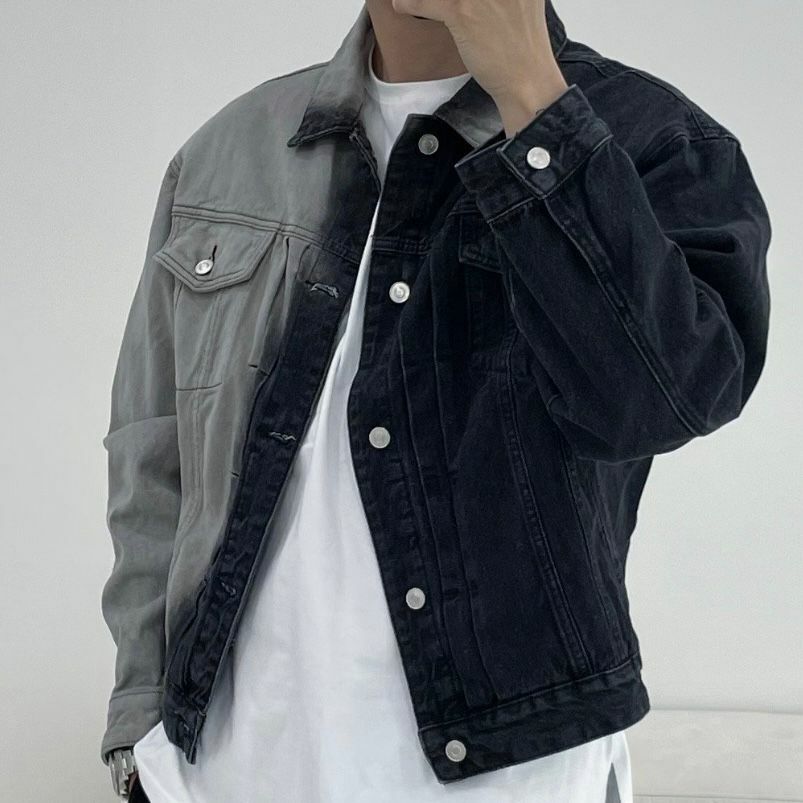 拼色牛仔褸 DOAN-001JK