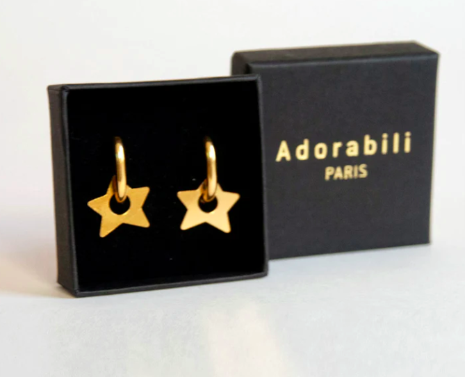 樂洋選物 X Adorabili / 耳環／星星圈圈耳環