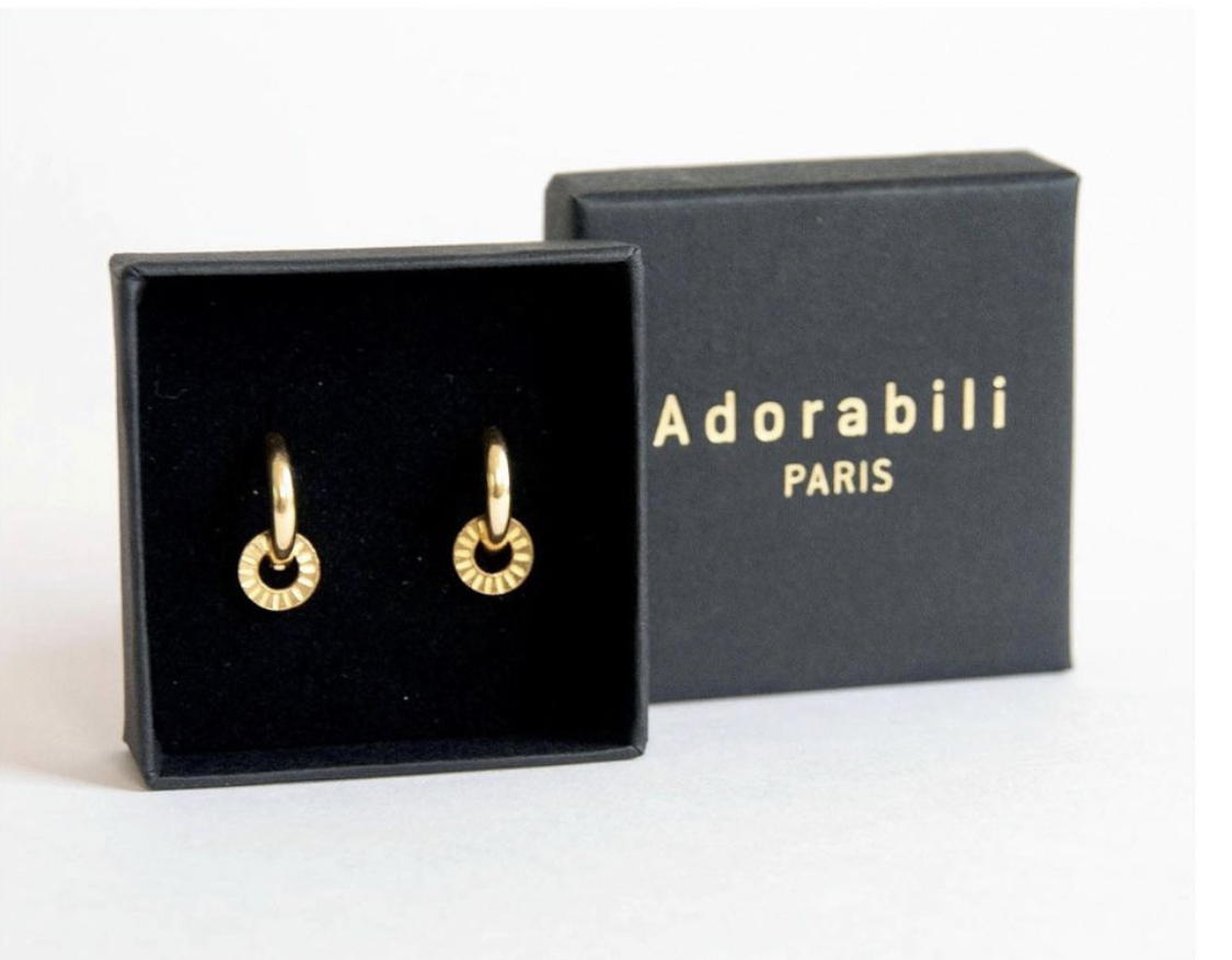 樂洋選物 X Adorabili / 耳環／小輪子圈圈耳環