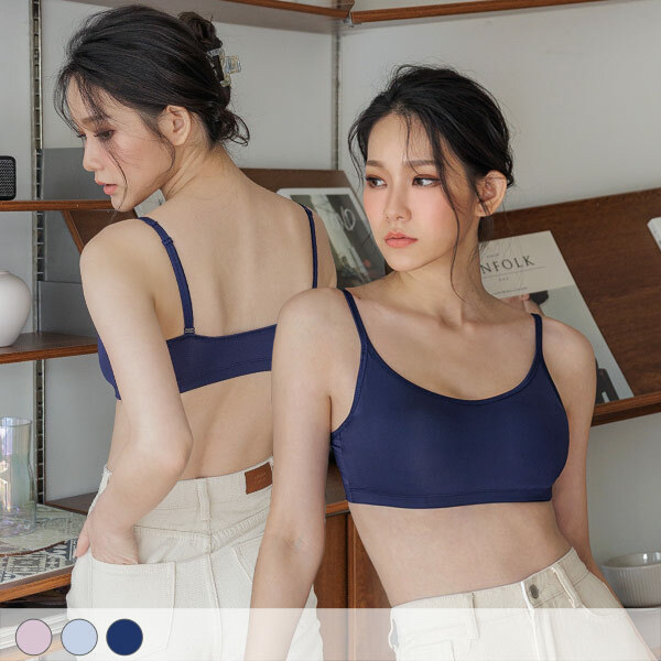 沁夏甜肌。涼爽透氣無鋼圈背心內衣 A.B.C.D罩