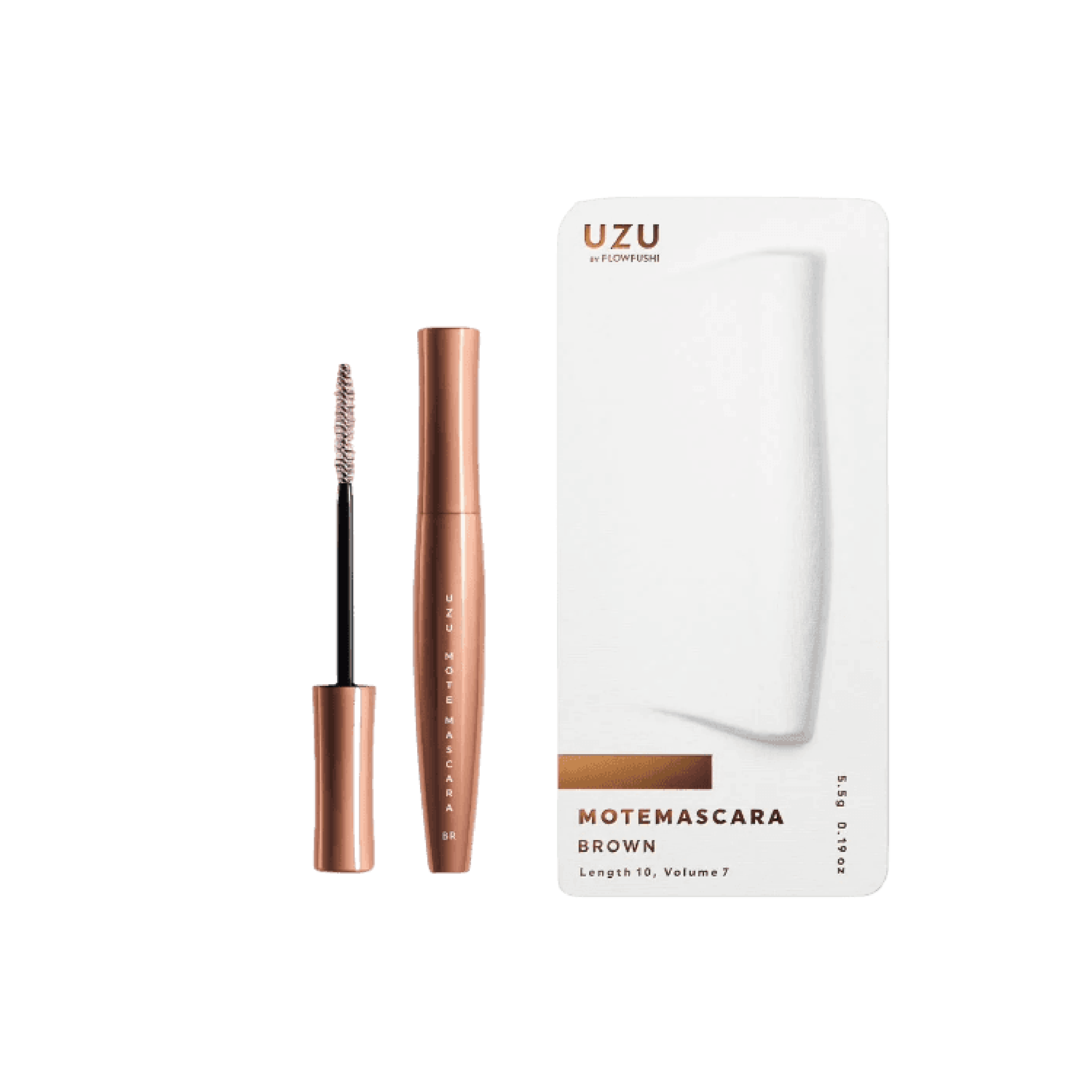 UZU Mote 睫毛膏 Brown 6克 (兩盒裝) 