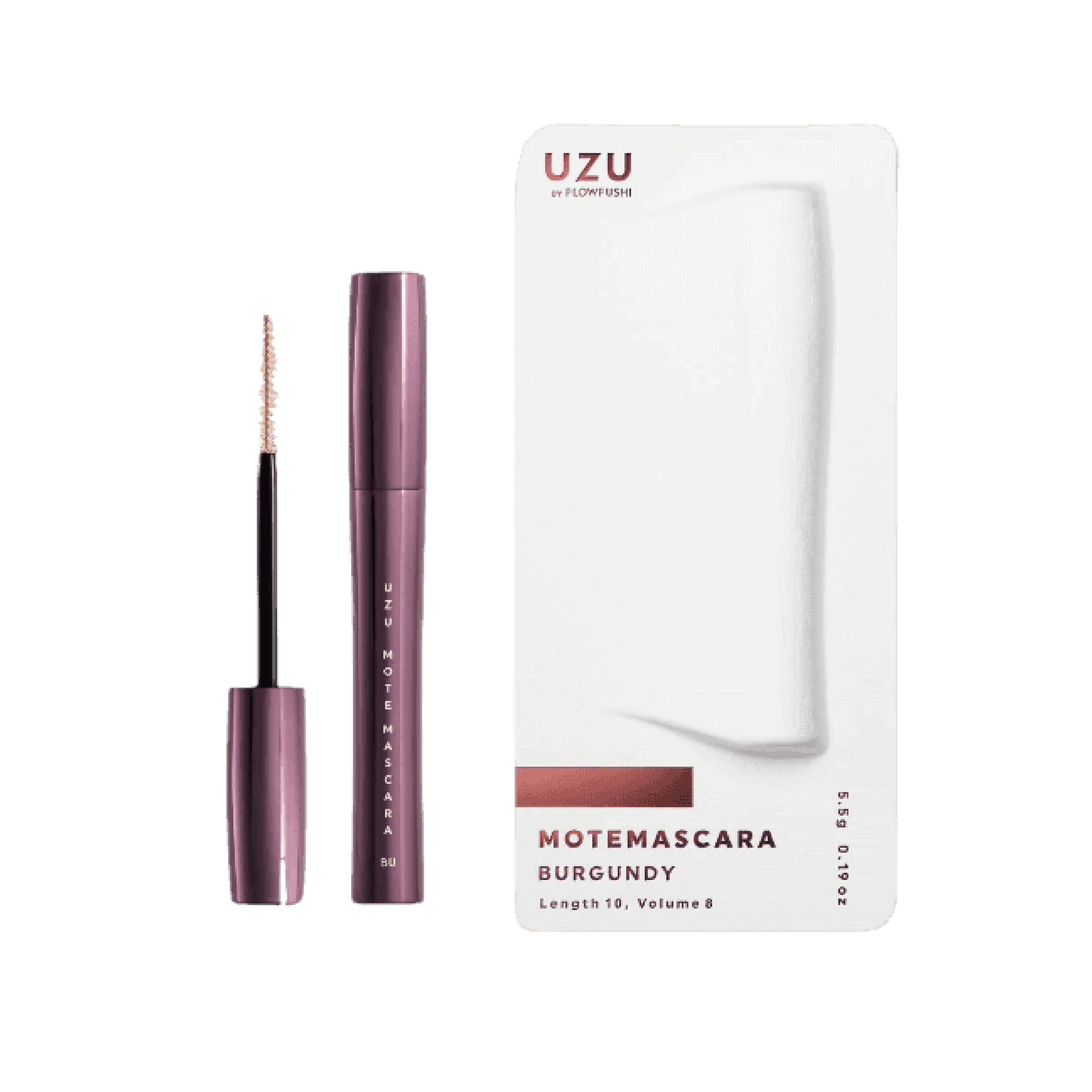UZU Mote 睫毛膏 酒紅色 6克 (兩盒裝) 