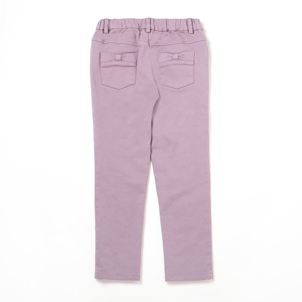 PIPPY氣質荷葉邊棉質長褲 紫