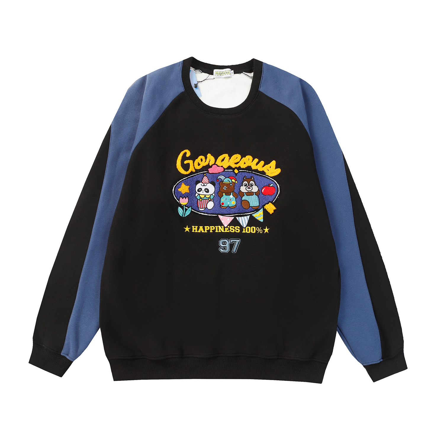 卡通人物拼布T(刷毛)