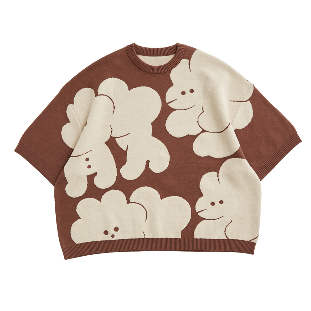 [Yu Miyama]  "散步strolling" Reversible Top Brown