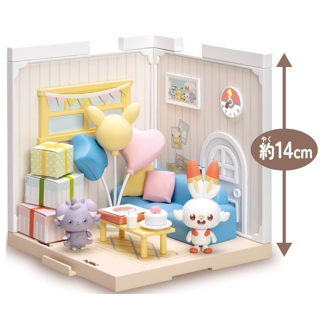 Takara Tomy Pokemon - Pokepeace 小屋 - 客廳 炎兔兒 & 妙喵
