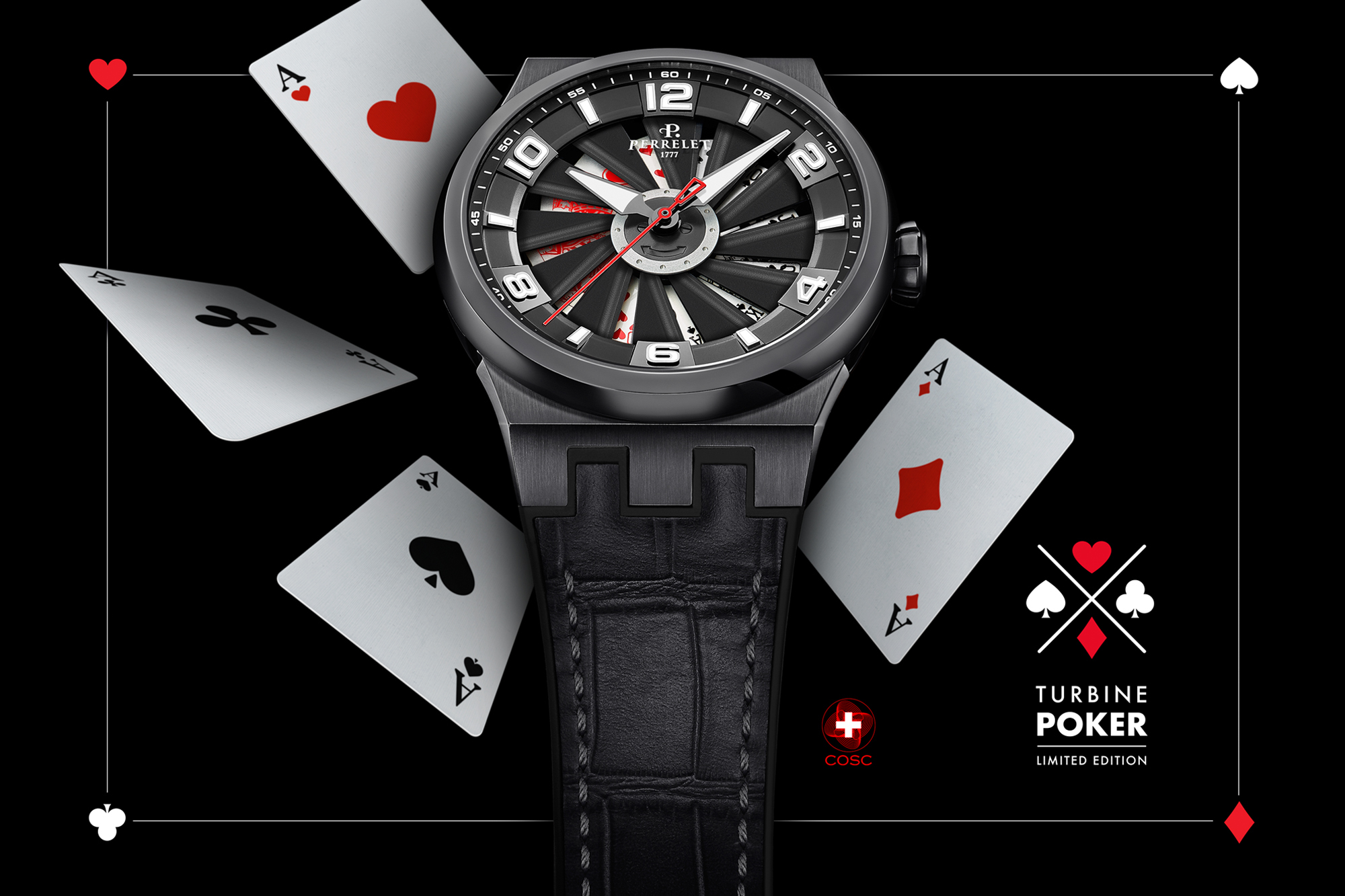 PERRELET | 沛力錶 來點同花順吧！旋風撲克大師腕錶