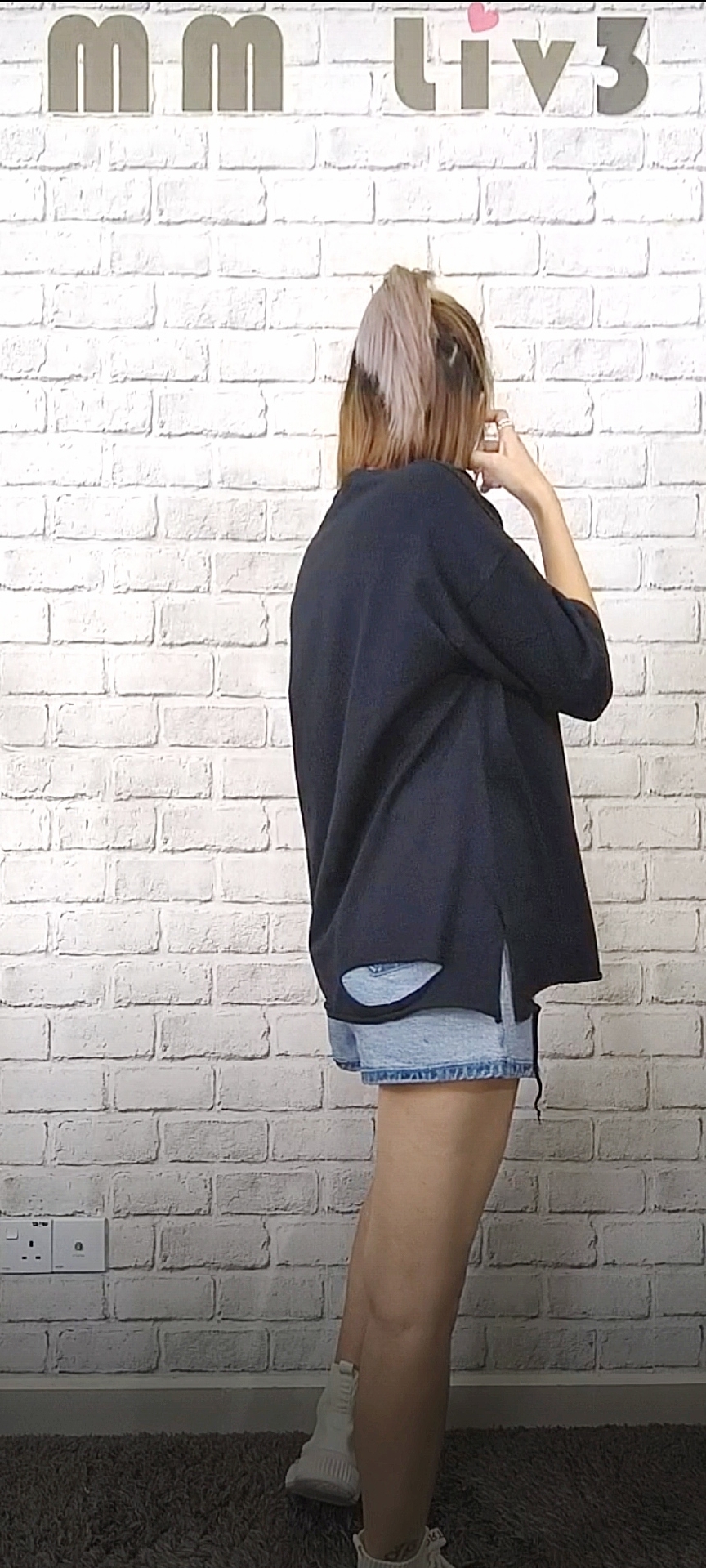 2439 RM99 🇰🇷Made in Korea ▶️韓國_短袖_下抓破T 👉B:116cm👈