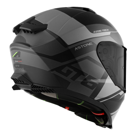 ASTONE GT6 彩繪 YB1 平黑/灰 全罩