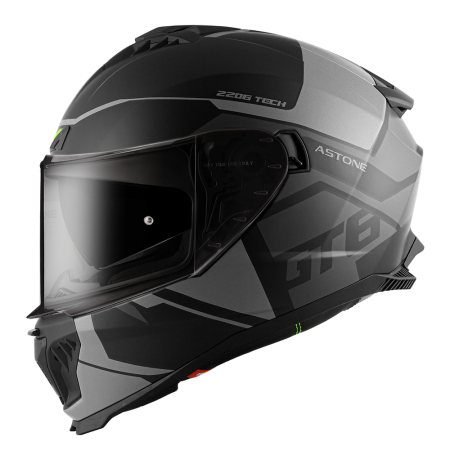 ASTONE GT6 彩繪 YB1 平黑/灰 全罩