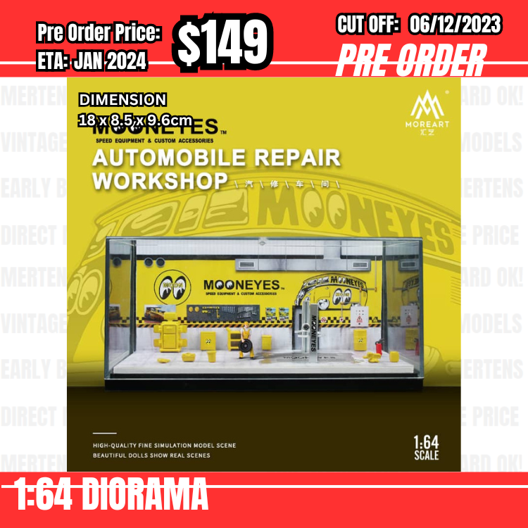 PO-$149 * Moreart * 1:64 Garage - Mooneyes [OD30/11]
