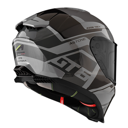ASTONE GT6 彩繪 YB1 灰/黑 全罩