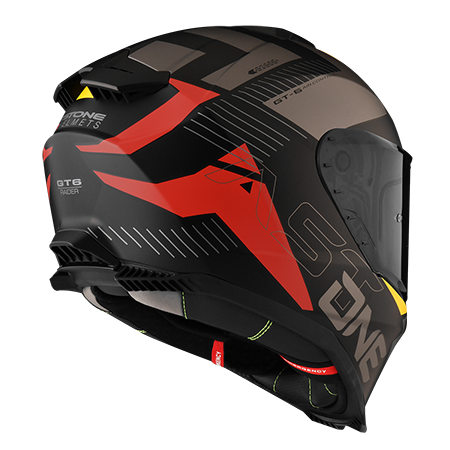 ASTONE GT6 彩繪 YB2 平黑/紅 全罩