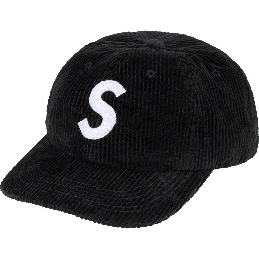 SUPREME CORDUROY S LOGO 6-PANEL BLACK FW23H91-BK [台灣現貨]