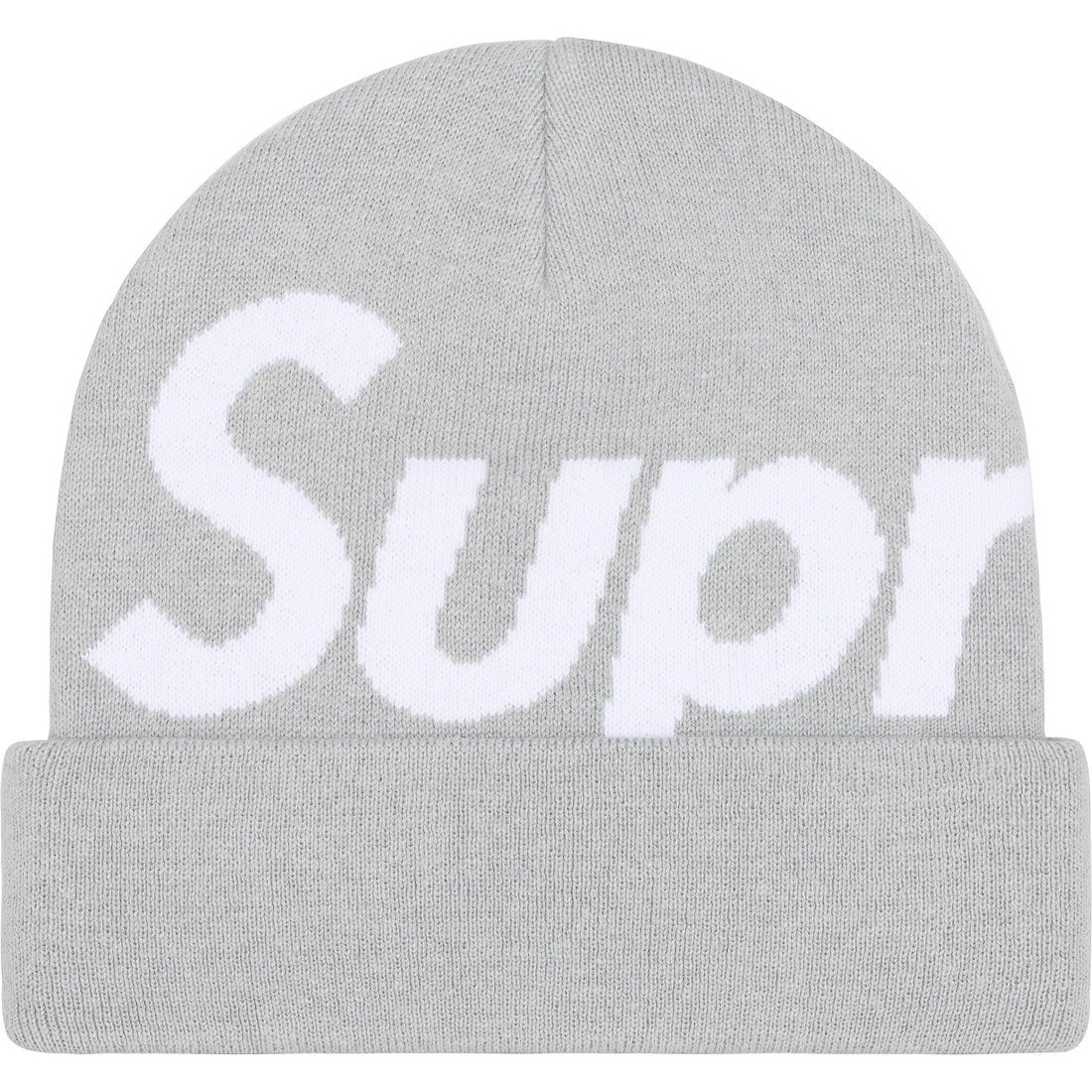 SUPREME BIG LOGO BEANIE GREY SUP-433 [台灣現貨]