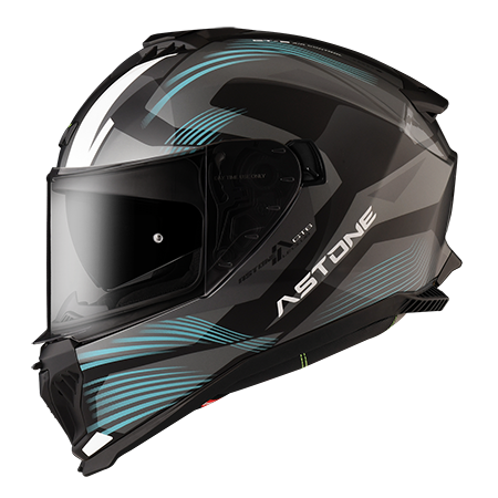 ASTONE GT6 彩繪 YB3 黑/藍 全罩