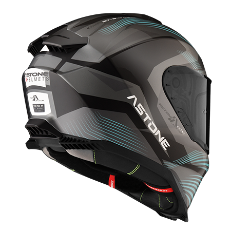 ASTONE GT6 彩繪 YB3 黑/藍 全罩