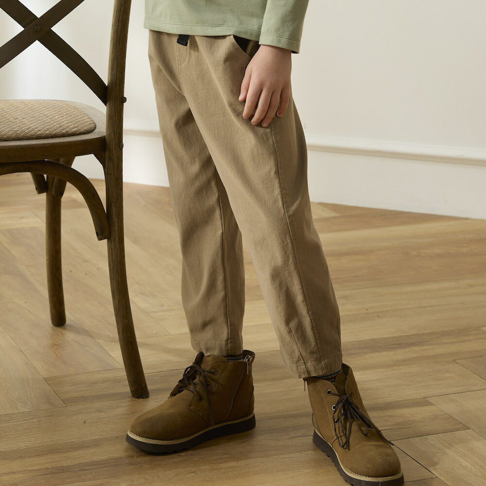 PIPPY 帥氣彈性棉工裝長褲 卡其