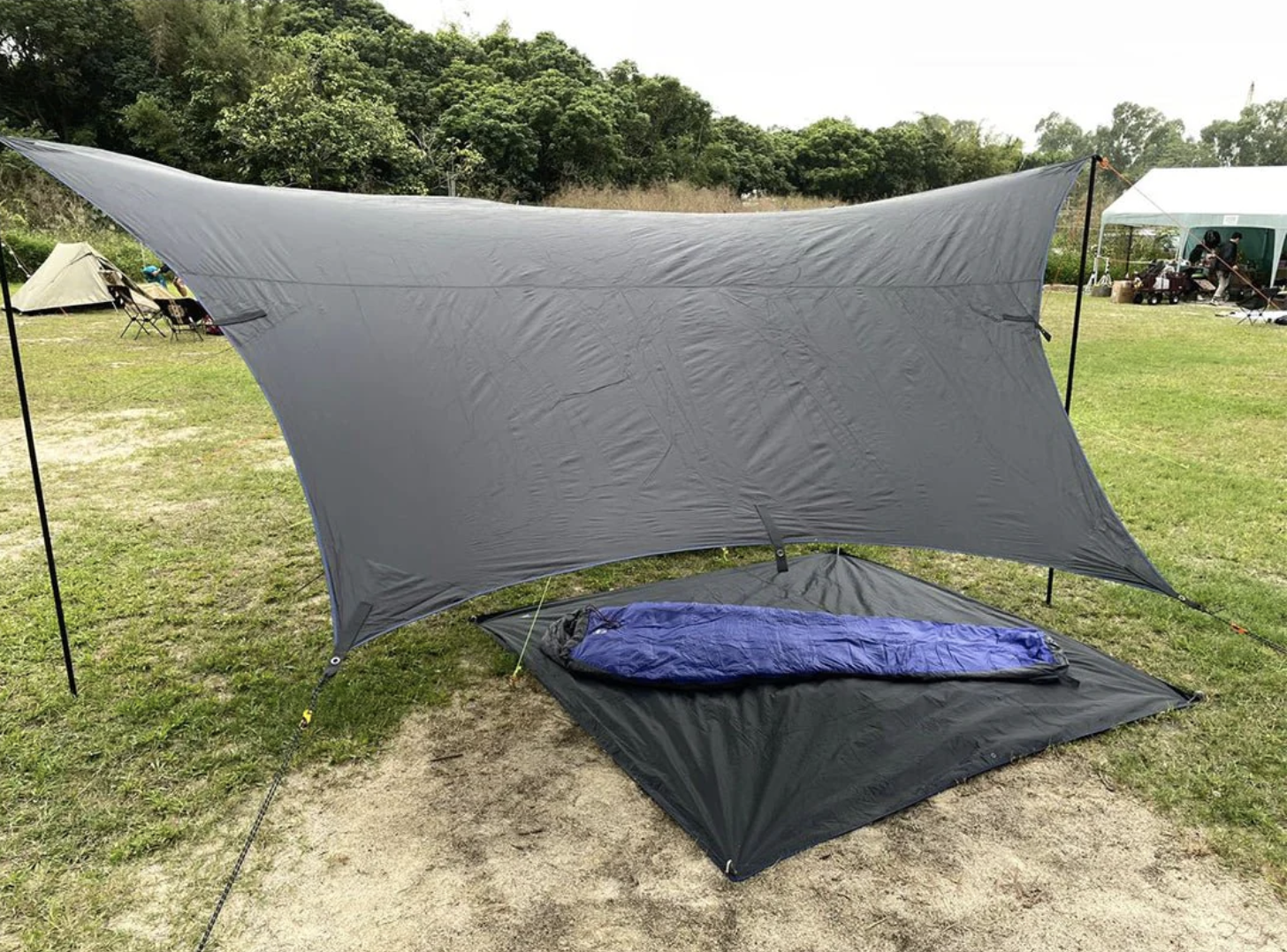 Fasteper 防水之達人銀底露營天幕 Camping Shelter (420cm x 420cm)