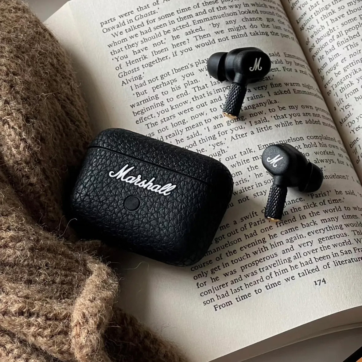 【限時折扣】Marshall MOTIF A.N.C. 馬歇爾 藍芽耳機 耳塞式 經典黑 無線耳機