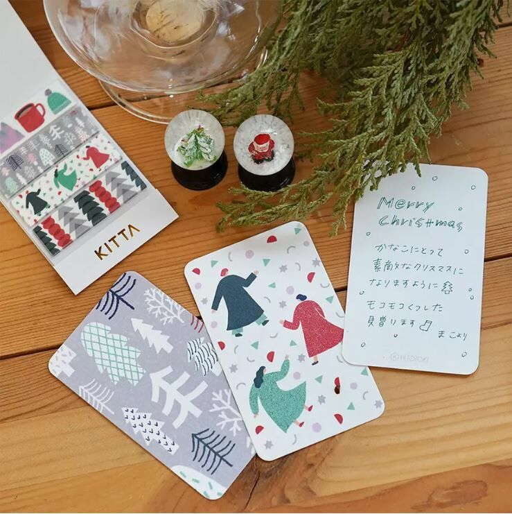 KITTA 和紙膠帶 聖誕節2 隨身攜帶和紙膠帶｜KING JIM 日本