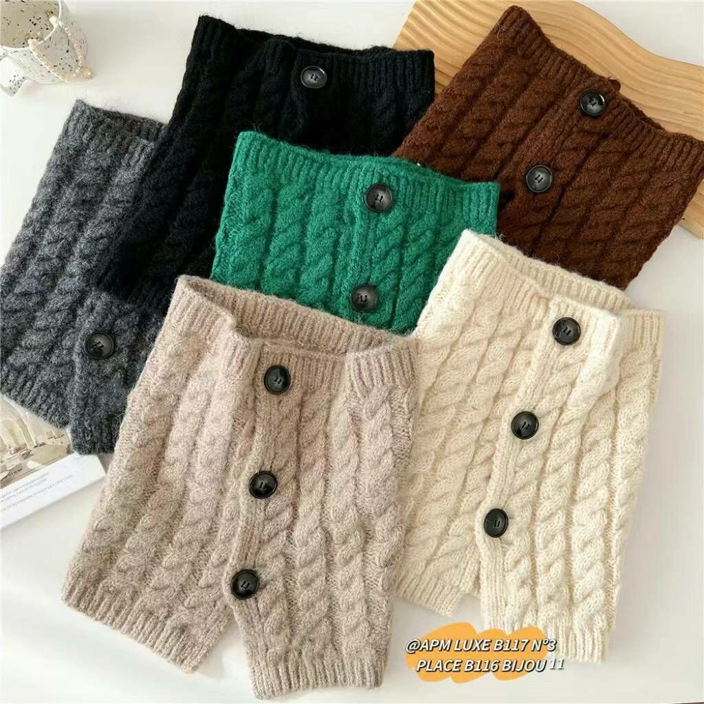 N814 粗麻花鈕扣頸圈