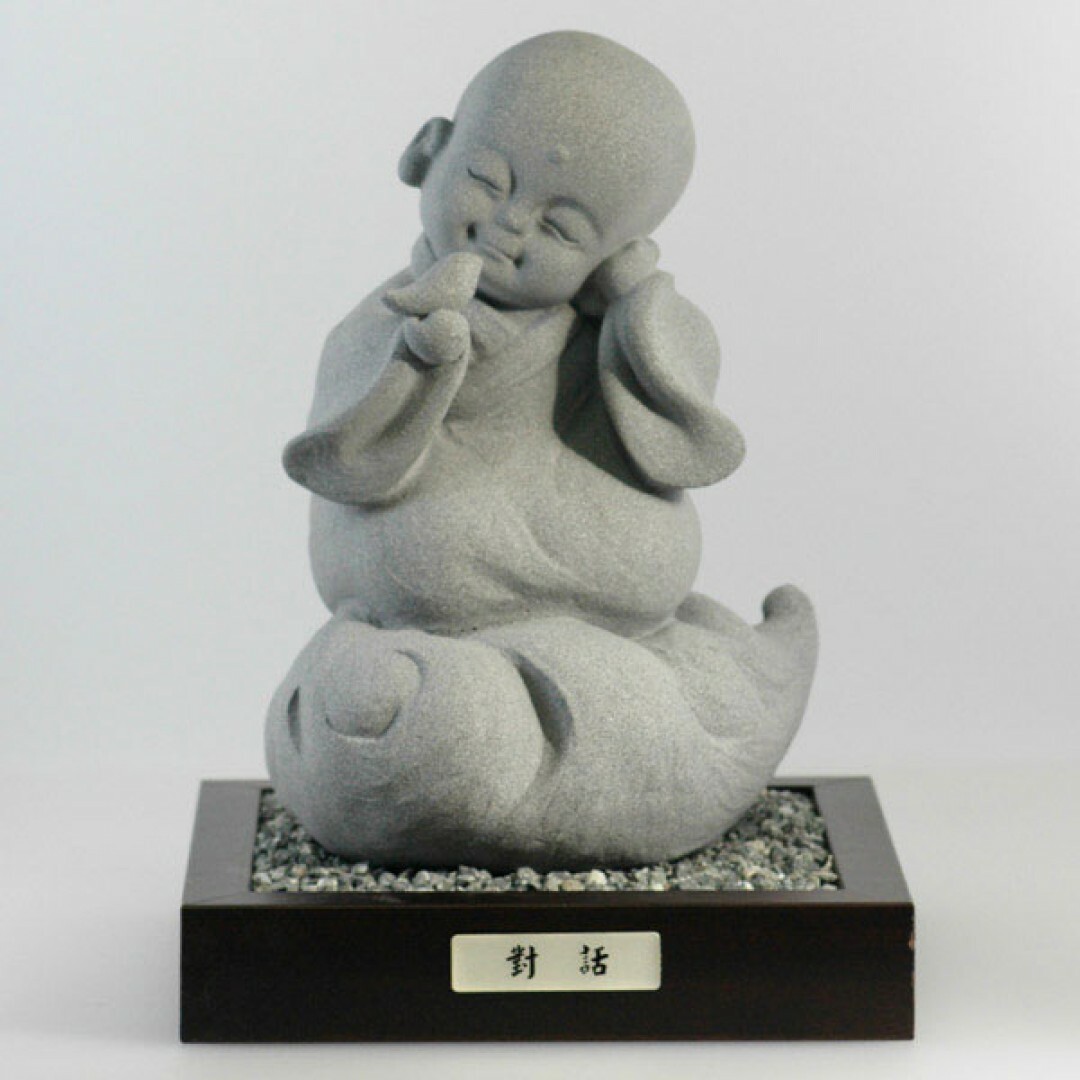 居家開運冷漿陶瓷擺飾-小沙彌【對話】