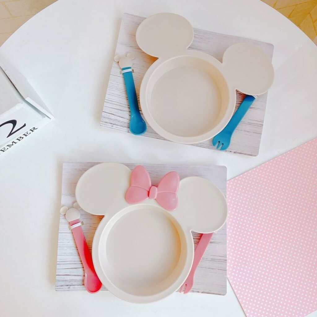 【正版授權】DISNEY 迪士尼 米妮 兒童餐具組 （小）-洗碗機可用
