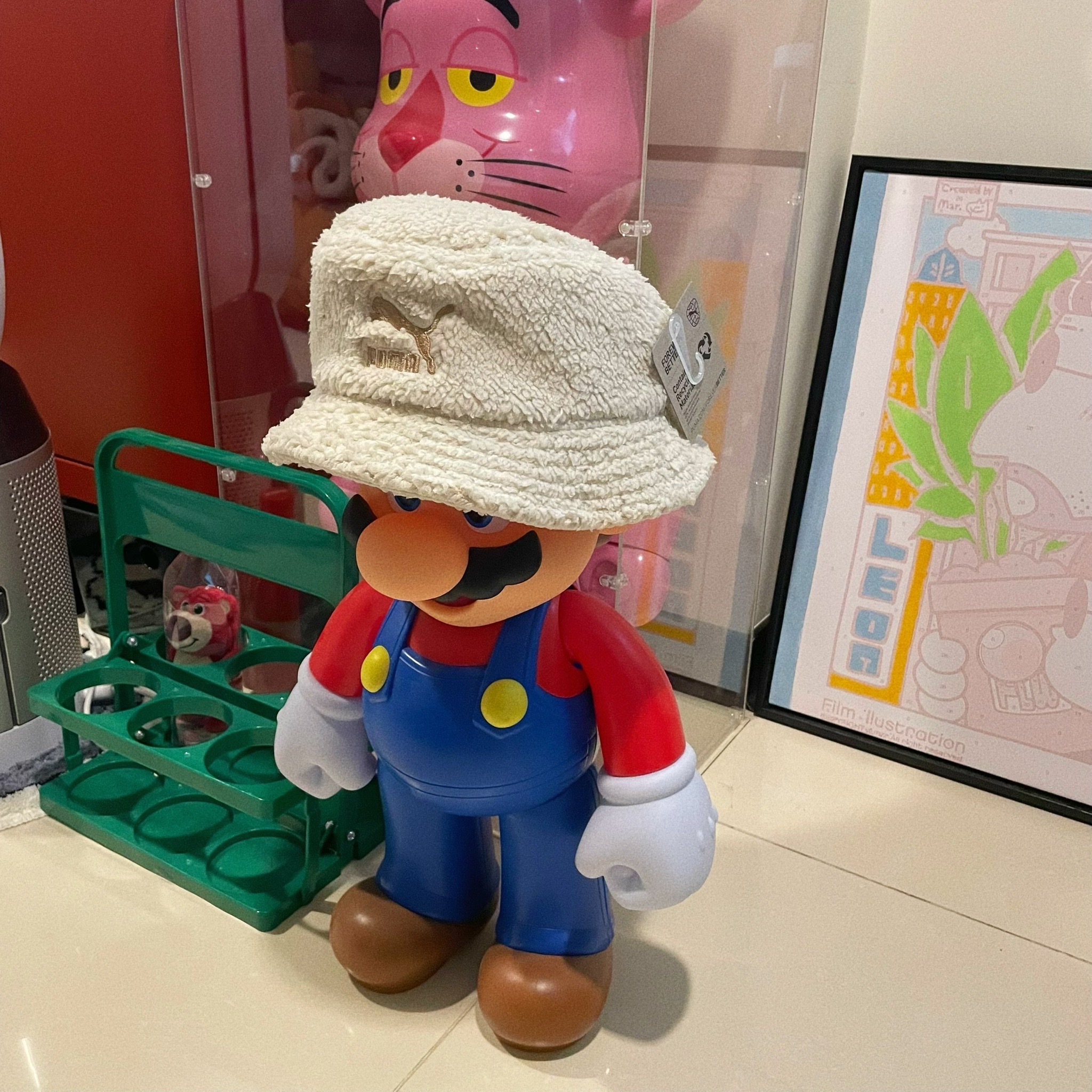 PUMA Cosy Club Borg Bucket 羊羔毛 毛茸茸 奶油白 漁夫帽 水桶帽 帽子 02460401