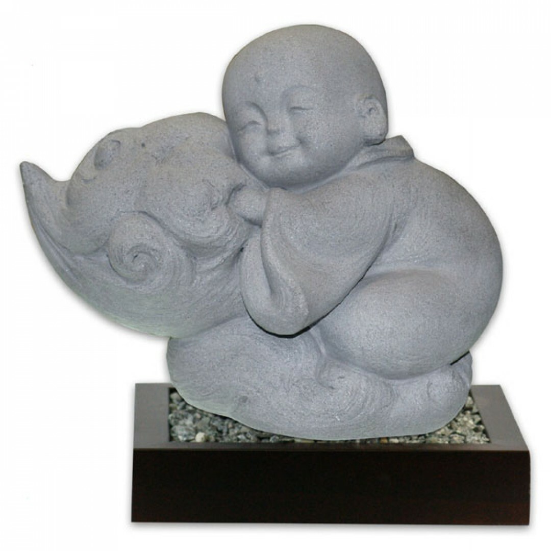 居家開運冷漿陶瓷擺飾-小沙彌【圓融】