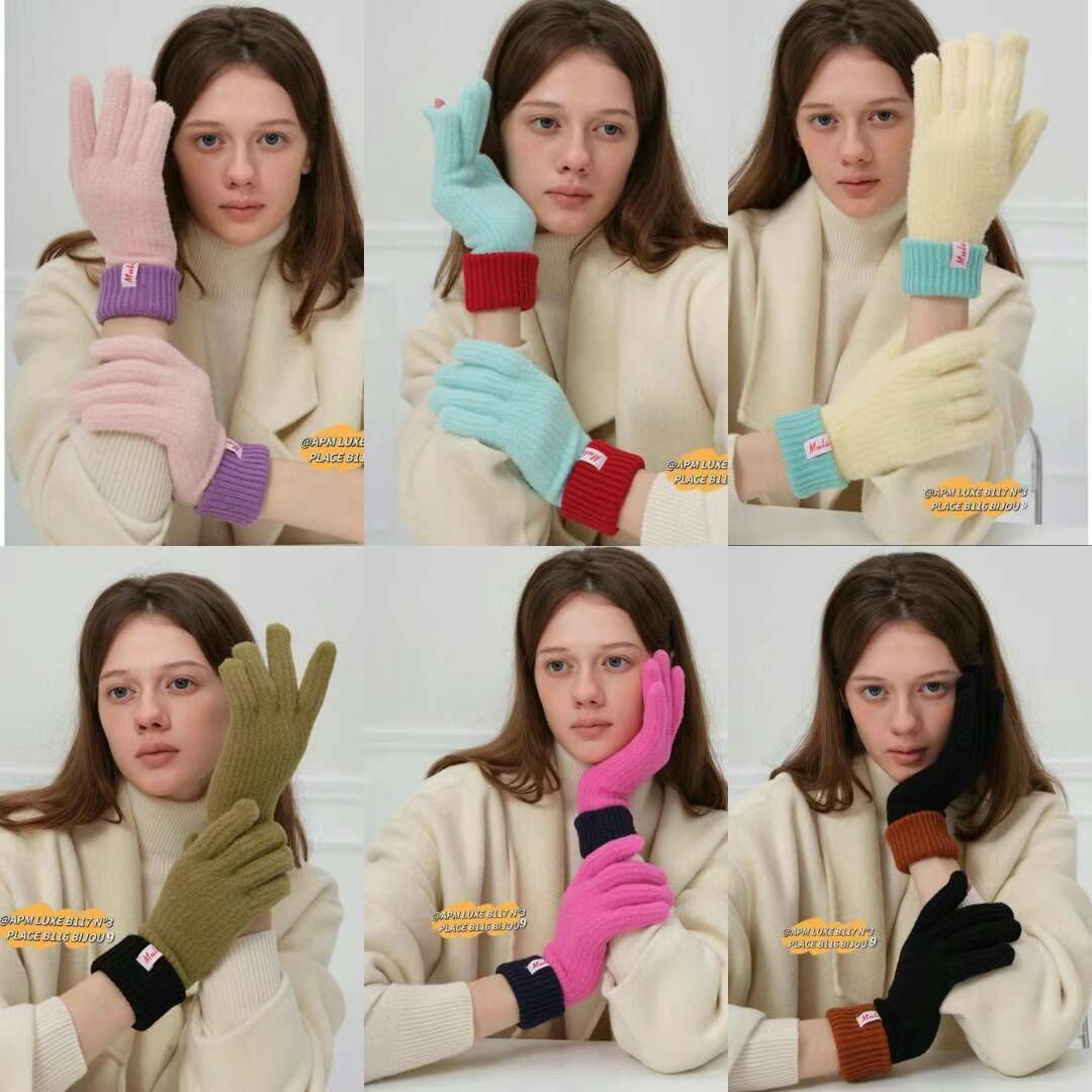 N820 糖果撞色手套