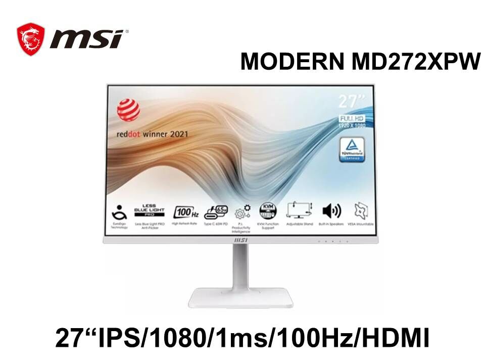 MSI 微星 272XPW 27平面美型螢幕-白