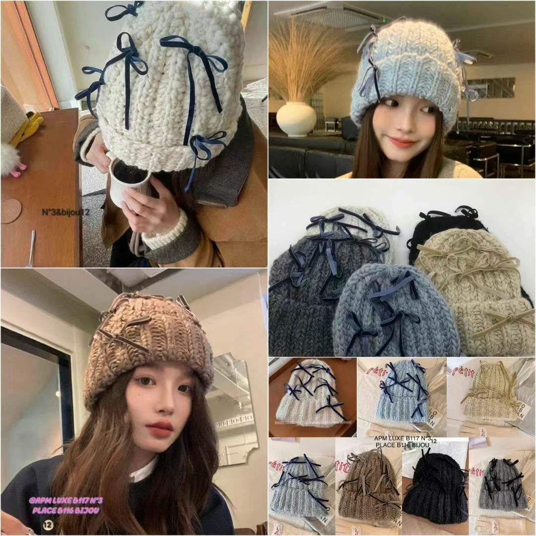 N824 芭蕾蝴蝶結冷帽