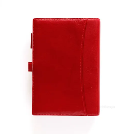 BIBLE 本體 聖書 ISSUE 光澤牛皮 紅色/白色邊｜ASHFORD 日本