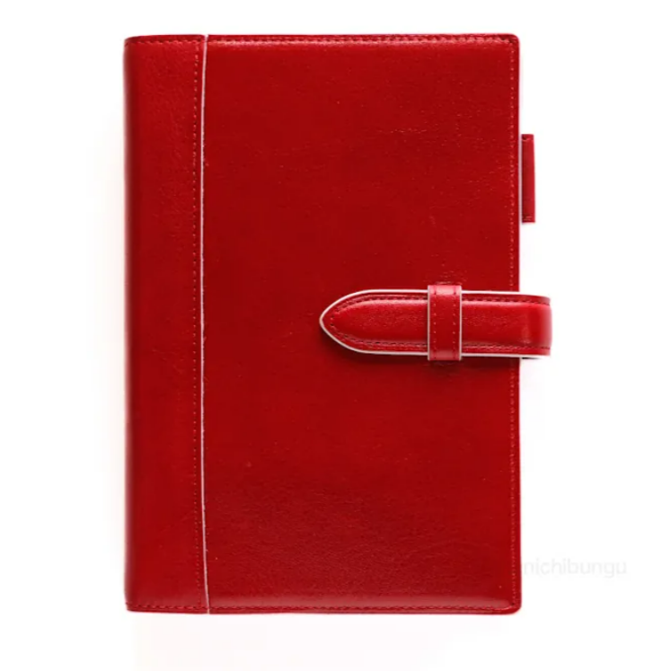 BIBLE 本體 聖書 ISSUE 光澤牛皮 紅色/白色邊｜ASHFORD 日本