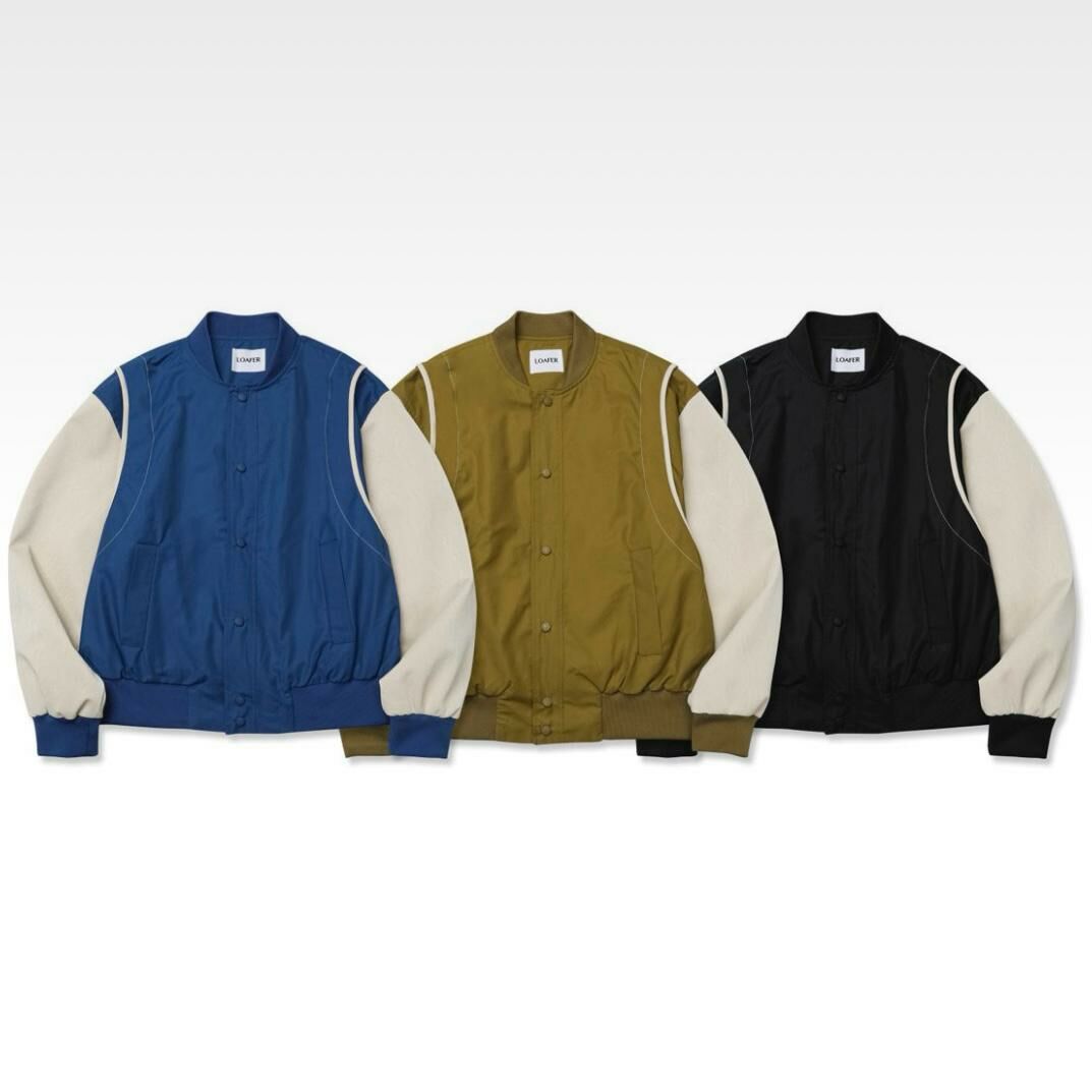 拼色棒球褸 LOAFER-JK003