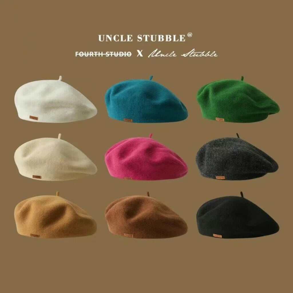 N830 單色logo畫家帽